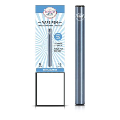Dinner Lady Bubblegum Ice Disposable Vape Pen 1.5ml 20mg